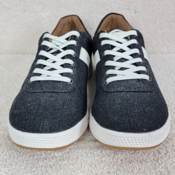 Straight Down Men's Black And White The Shaker Twill Spike-Less Golf Shoes Sz 9 - Picture 6 of 12